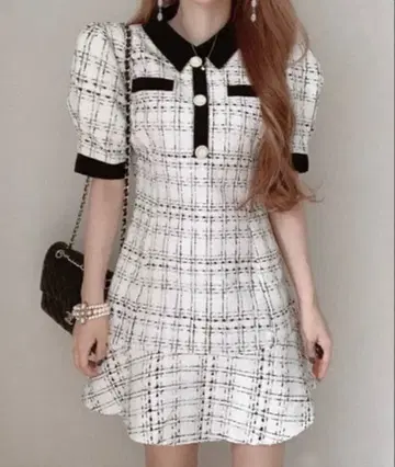 트위드 미니 원피스