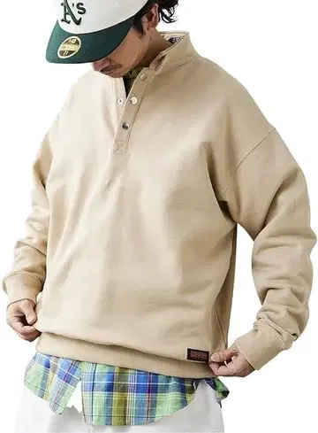 새상품급 [유니버셜 오버롤] 별주 HALF SNAP SWEAT