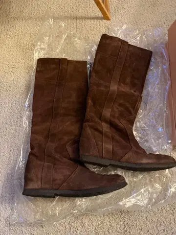 CORSO ROMA 9 스웨이드 롱 부츠 38