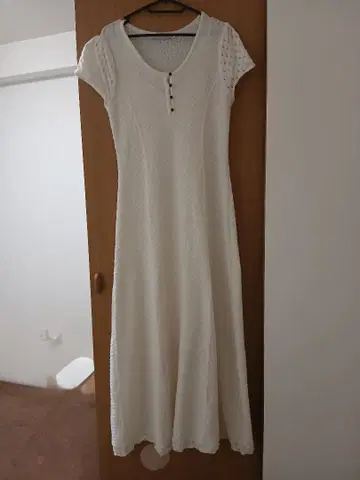 MOUSSY 롱 원피스 비침 방지 이너 포함