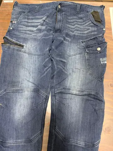 Z DRAGON 다크 블루 카고 팬츠 데님