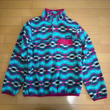 patagonia 신틸라 스냅 T 네이티브 무늬 하프 지퍼 S