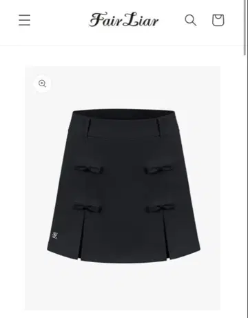 Fair Liar 리본 디테일 A라인 스커트