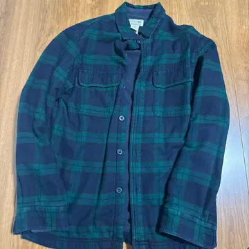 L.L.Bean 다크 그린 체크 플란넬 셔츠