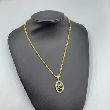 21 빈티지 니나리치 골드 오벌 펜던트 목걸이