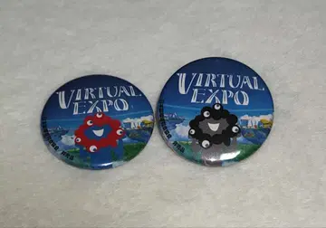 EXPO2025 오사카 간사이 만박 버추얼 만박 캔뱃지 2종 세트