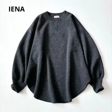 새상품급 이에나 슈퍼 파인 스무스 풀오버 최근 모델 그레이 F