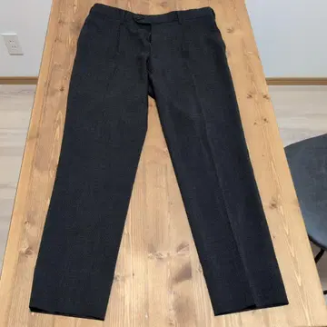 다크 그레이 슬랙스 페이즐리 안감