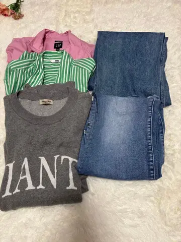 데님 코디 5점 묶음 판매 유니클로, GAP LL