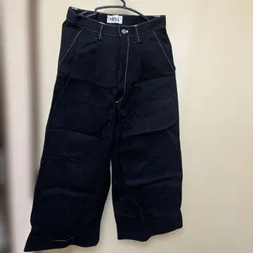 KIDILL 블랙 와이드 팬츠 W44 L
