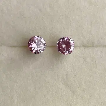 핑크 스톤 925 실버 귀걸이