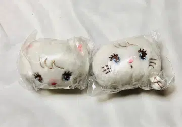 밋코 가챠 무스 페이스 마스코트 2개 세트