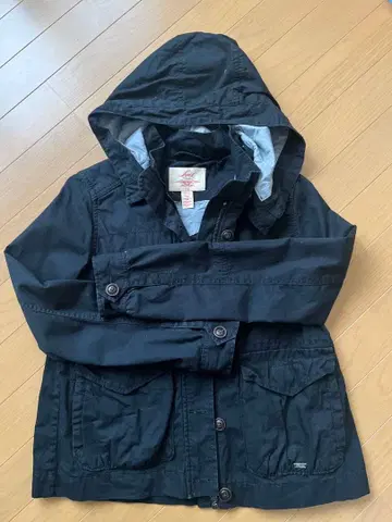 리바이스 후드 부착 자켓 XS 블랙