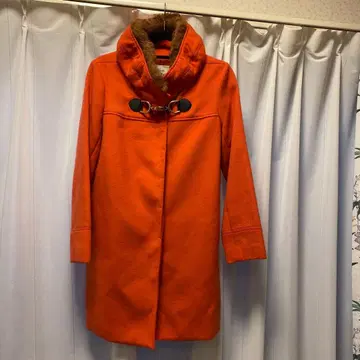 탈부착 퍼 코트