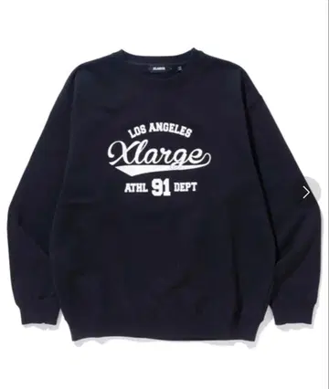 Xlarge 블랙 크루넥 맨투맨 L