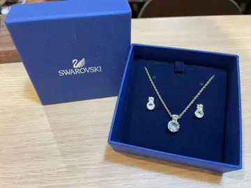 D7042 [스와로브스키] 브릴리언스 목걸이 귀걸이 세트