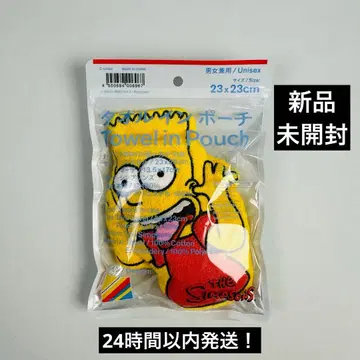 [ 24시간 이내 발송 ] 심슨 타월 인 파우치 훼미리마트 미개봉 새상품