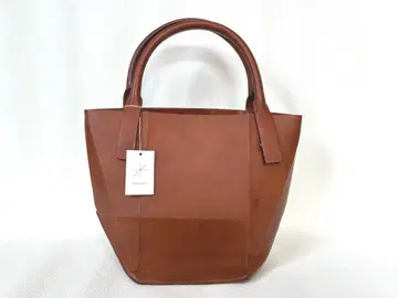 젠텐 브라운 가죽 미니 토트백