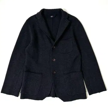 45R 울 니트 자켓 2 체크 테일러드