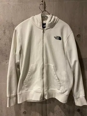 THE NORTH FACE 화이트 집업 후드티