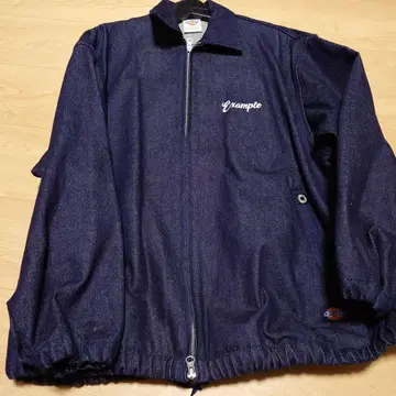 에그잠플 & Dickies 데님 자켓 다크 블루