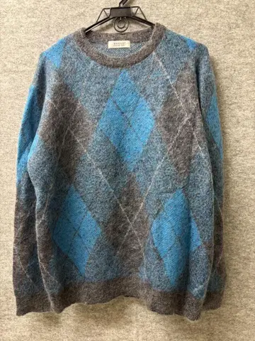 RADIALL 라디얼 아가일 무늬 모헤어 니트