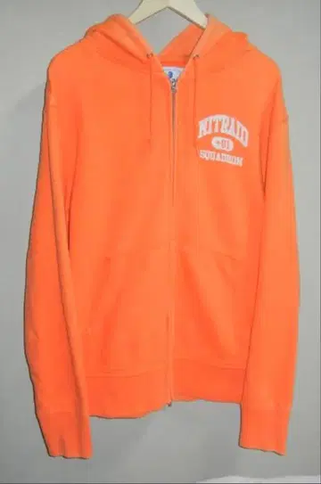 나이트레이드 NITRAID 지퍼 후드 맨투맨 오렌지 L