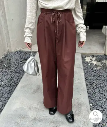 [ 새상품 미사용 ] mystic 리본 슬랙스