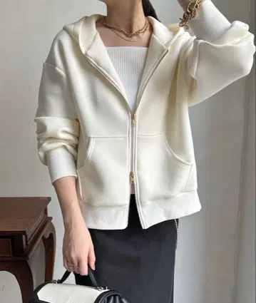 doudou 본딩 지퍼 후드티 미사용 새상품