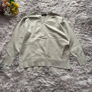 그린 라벨 릴랙싱 V넥 니트 [ F ] 그린 미츠모쿠 루즈핏