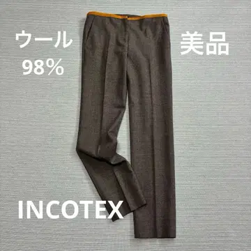 새상품급 INCOTEX 인코텍스 울 혼방 슬랙스 이탈리아제 38