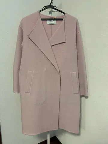 INED 울 리버 코트 핑크 9호