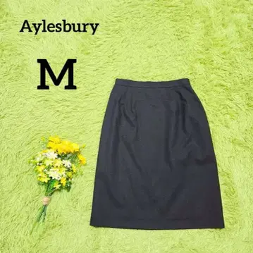 [ 앨리스버리 ] 스커트 M 네이비 심플 스트레이트 오피스