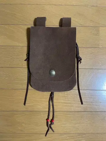 메디슨백 스웨이드 원단 짙은 갈색