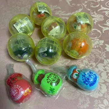 호빵맨 캡슐 토이 10개 묶음 판매 뱅글 돌진 6 신나는 알 6