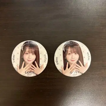 =LOVE 이코러브 캔뱃지 8주년 오타니 에미리 2개
