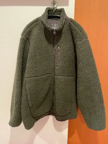 무인 보아 플리스 자켓 L 카키 그린