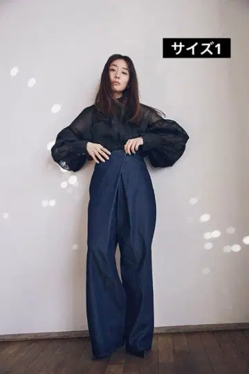 CLANE 다나카 미나미 콜라보 와이드 팬츠 사이즈 1