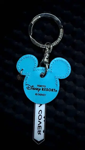 [ 도쿄 디즈니 리조트 한정판 ] 미키마우스 실루엣 소가죽 키 커버