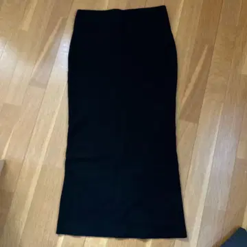 AP STUDIO 니트 롱 스커트 블랙