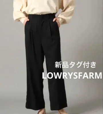 LOWRYSFARM 로리즈팜 새상품 팬츠 와이드 팬츠 블랙