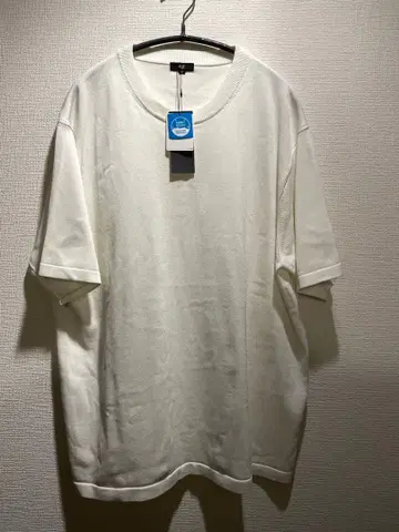 PLST 워셔블 니트 T셔츠 L 화이트