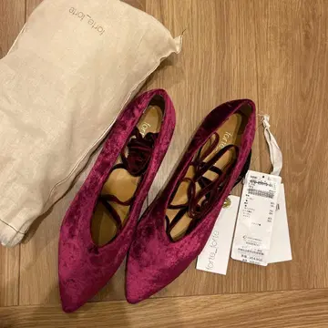 forte_forte  레이스업 플랫 펌프스