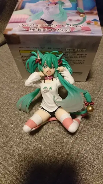 DesktopCute 피규어 하츠네 미쿠 고양이 귀 T셔츠 ver.