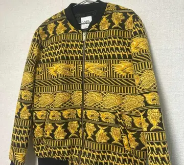 ZARA 자라 트랙 자켓 자카드 드래곤 올 패턴 아우터 XL