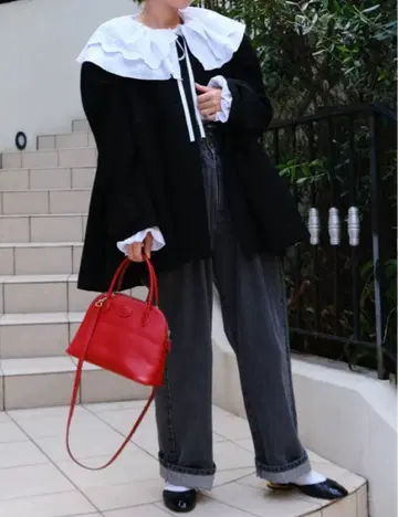 안미누 unminou 더블 버튼 코트