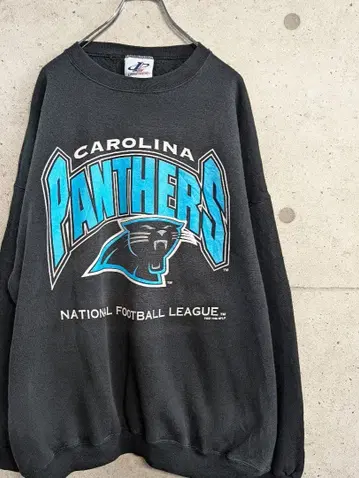 LOGO ATHLETIC 블랙 캐롤라이나 팬서스 90s 오버 사이즈