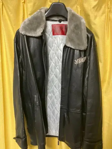 가죽 자켓 블랙 퍼 옷깃 매그넘 드라이