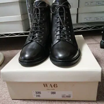 [ 새상품 ] 천연 가죽 숏부츠 24.0cm