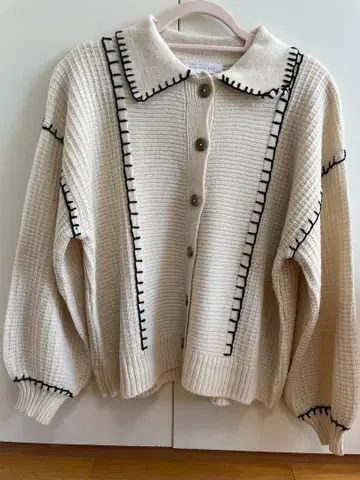 AS KNOW AS plus 아이보리 니트 스웨터